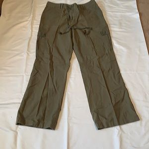Summer cargo pants , olive green size 12
